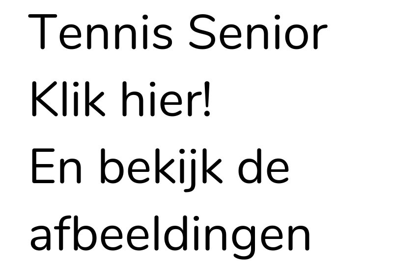 Tennis Senior