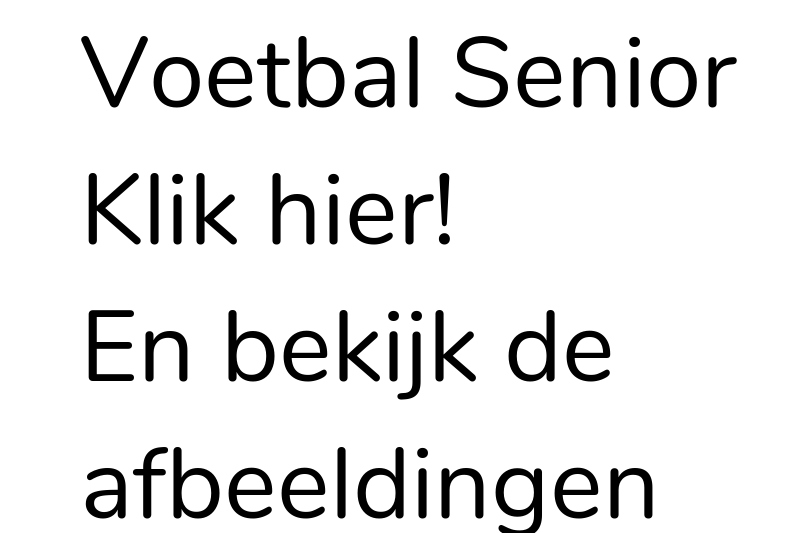 Voetbal Senior